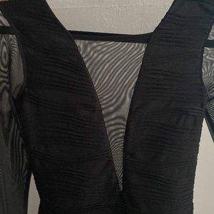 Mesh bodycon midi dress